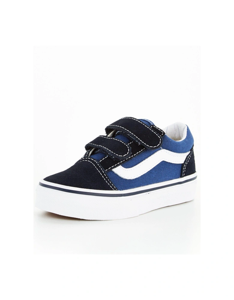 Kids Boys Old Skool Trainer - Navy/White