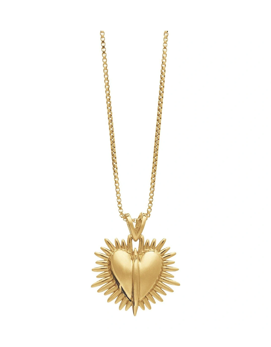 Rachel Jackson Electric Deco Gold Heart Necklace, 2 of 1