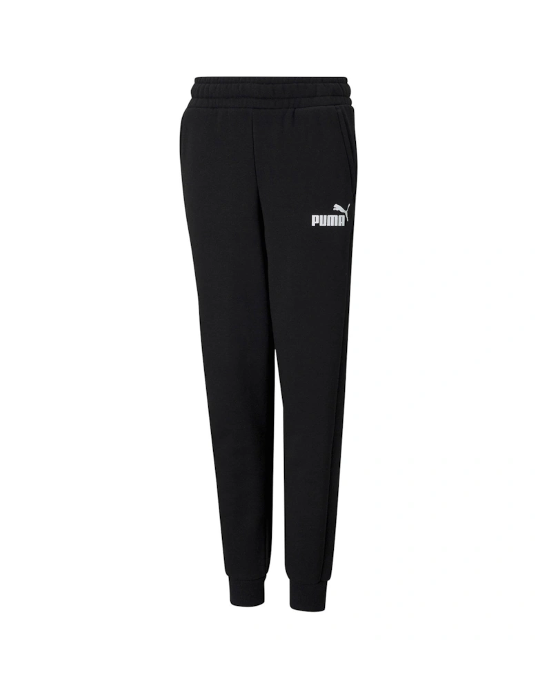 Boys Essentials Fleece Logo Pants - Black - Black