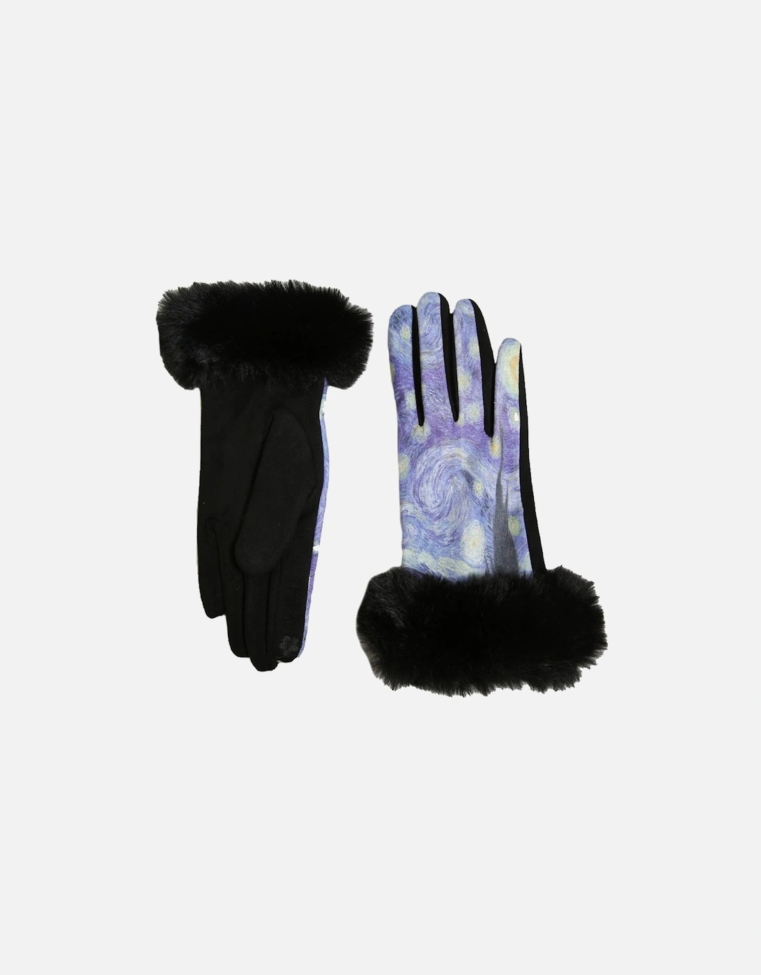 Purple Faux Suede Gloves, 3 of 2