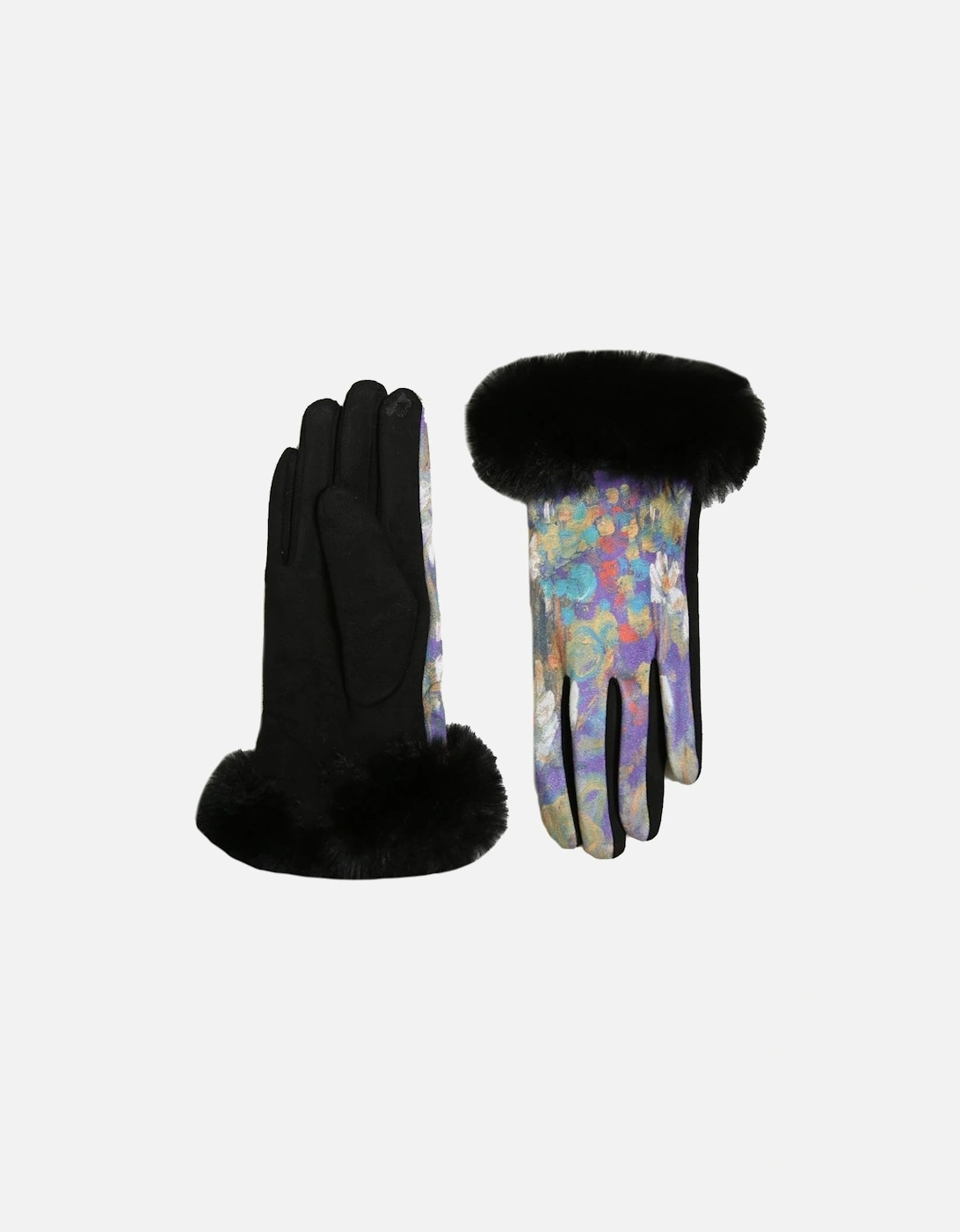 Purple Faux Suede Gloves, 3 of 2