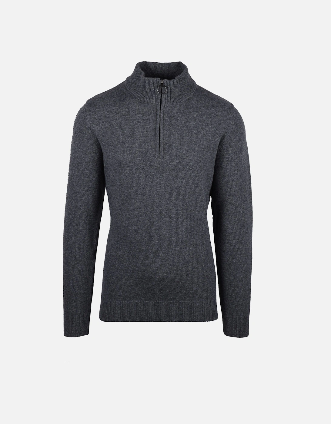 Holden Half Zip Jumper Knitwear Mid Grey, 6 of 5