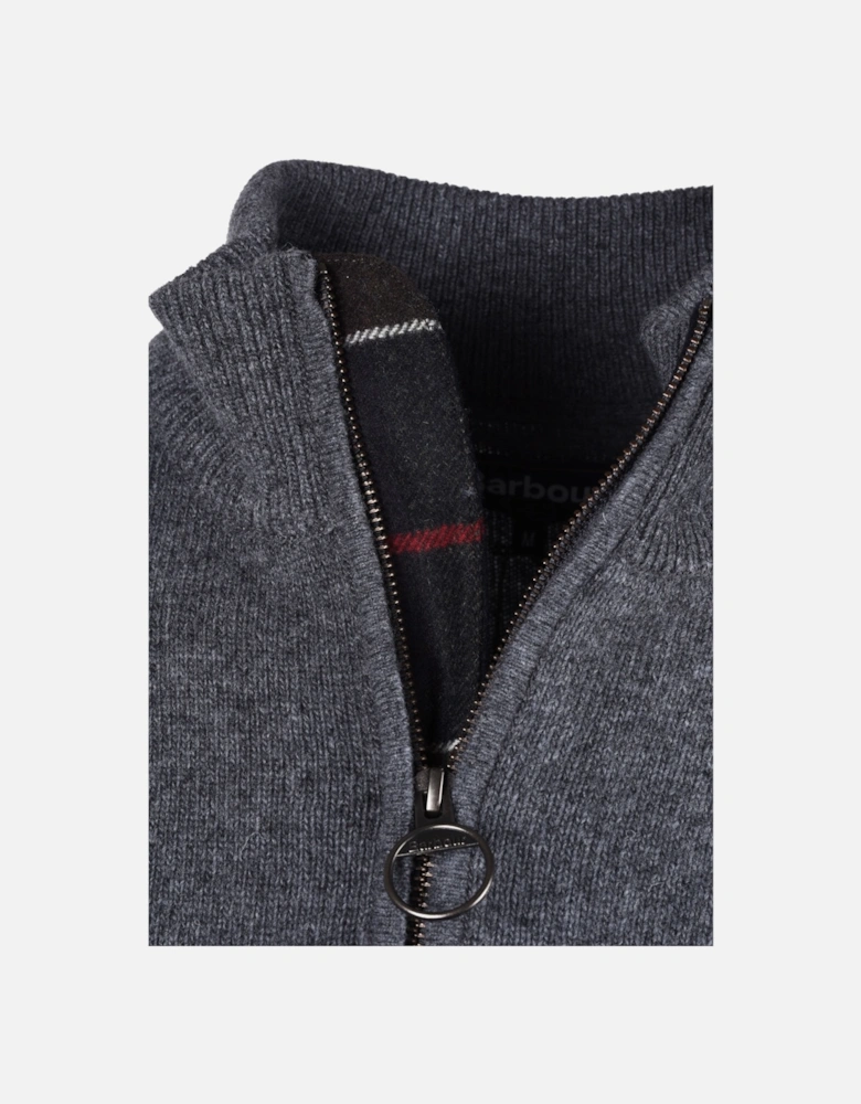 Holden Half Zip Jumper Knitwear Mid Grey
