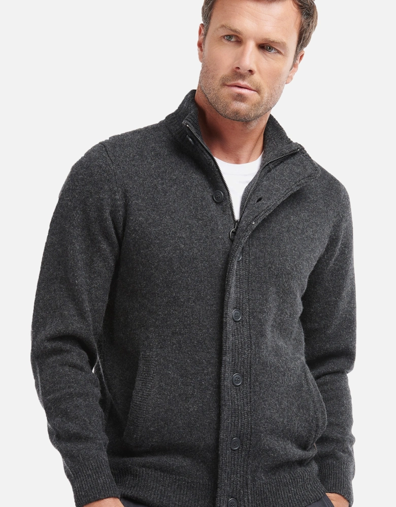 Patch Zip Through Charcoal