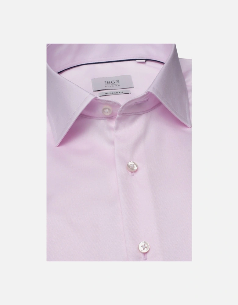 Eterna Modern Fit Long Sleeved Shirt Pink