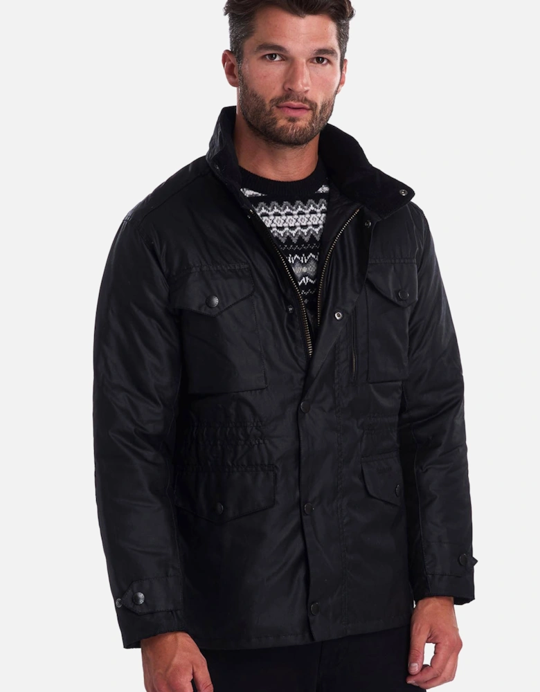 Sapper Wax Jacket Black