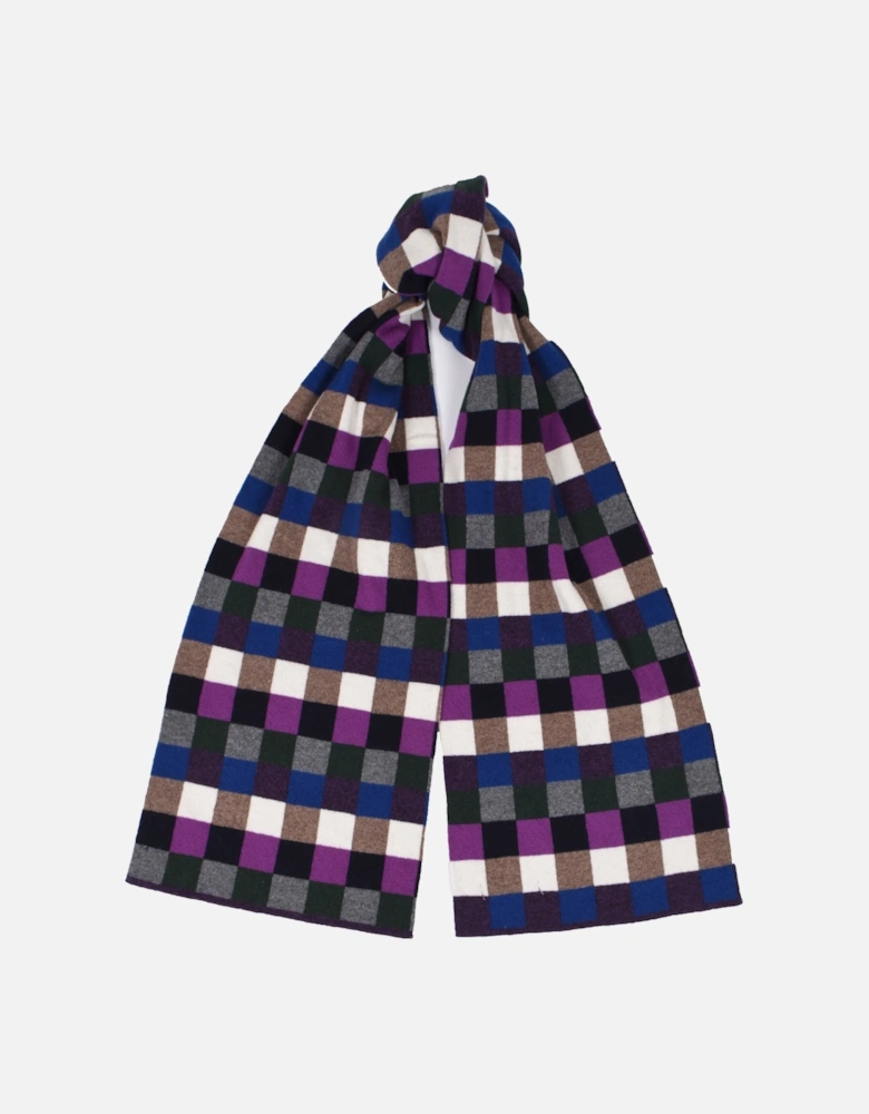 Assorted Scarves Purple Check