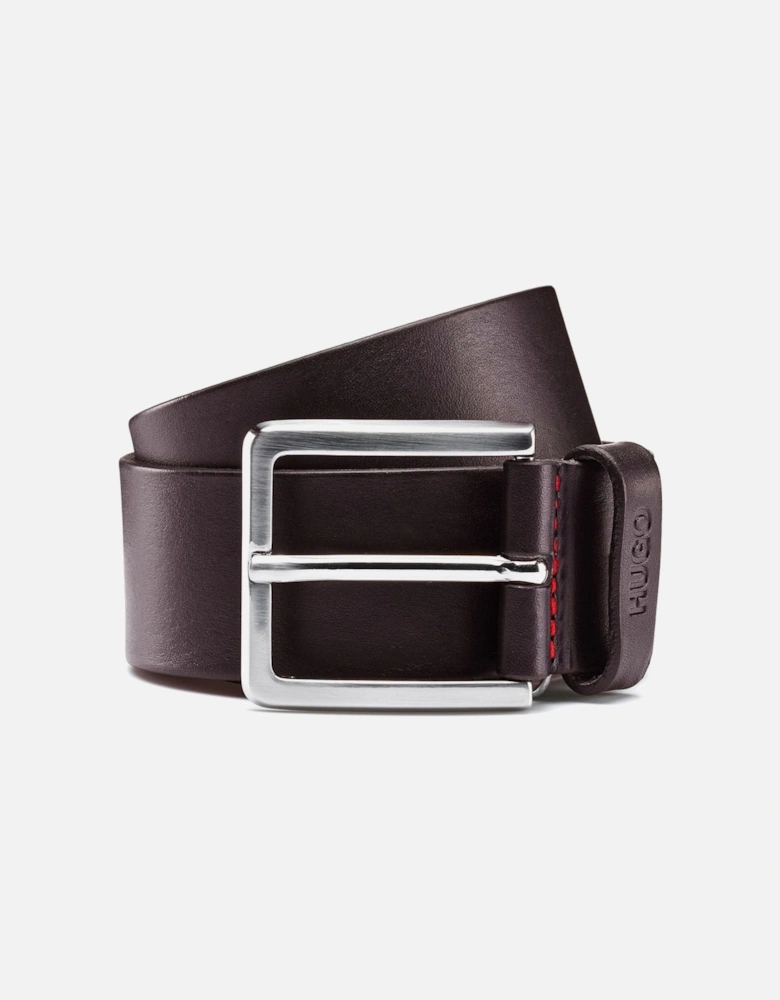 BOSS Gionios _sz40 Leather Belt Dark Brown