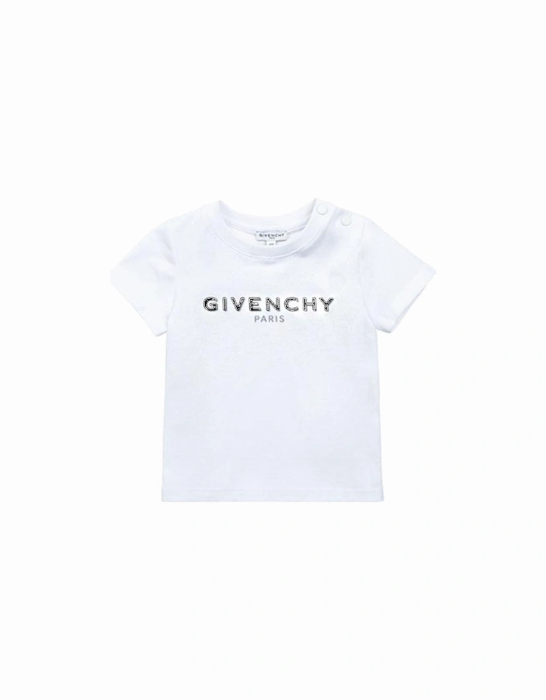 - White Baby Boys Logo T-Shirt