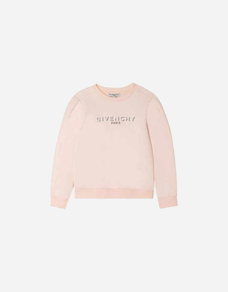 - Girls Pink Logo Sweatshirt
