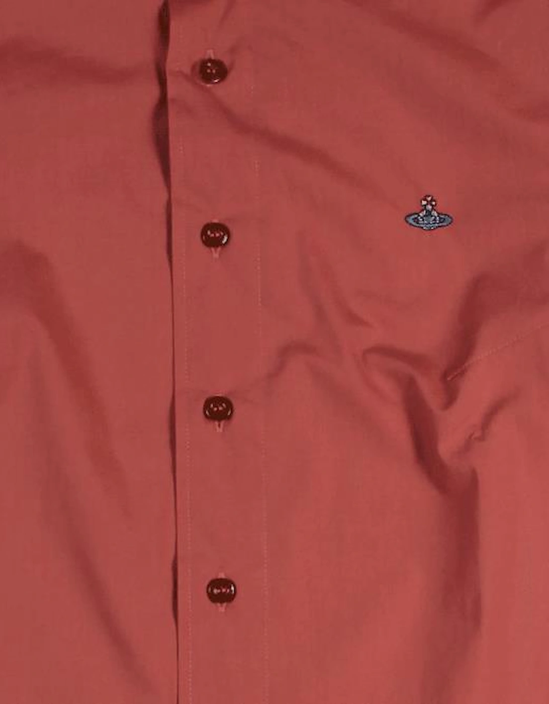 Men's Classic Three Button Shirt Red