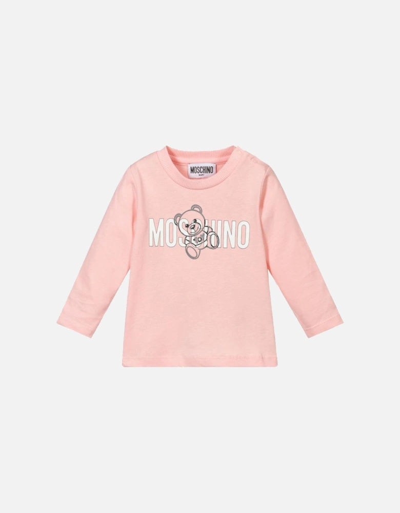 Baby Girl's Teddy T Shirt Pink