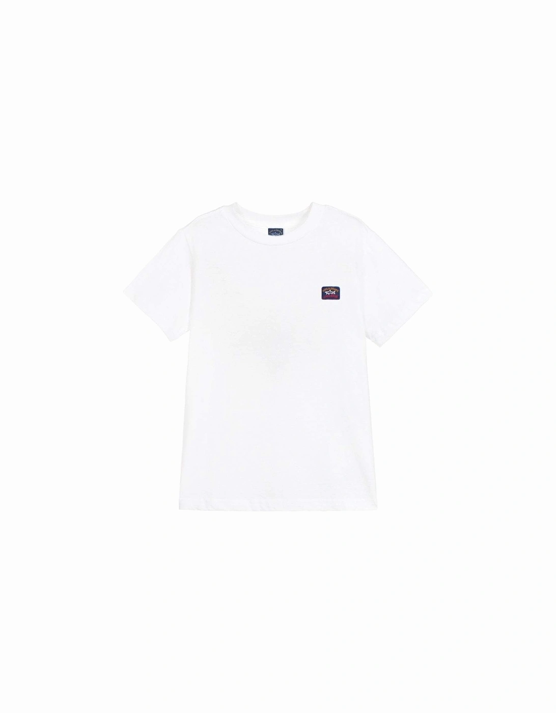 Boy's Logo Patch T-shirt White, 5 of 4