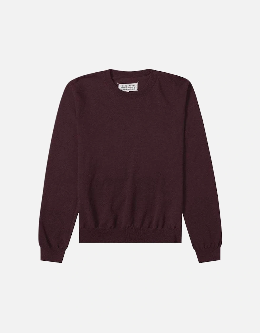 Men's Elbow Patch Pullover Jumper Burgundy, 2 of 1