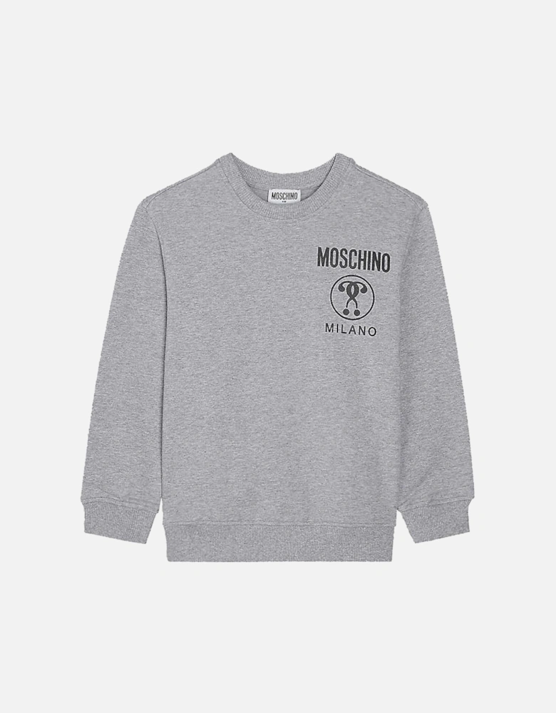 Boys Milano Logo Sweater Grey