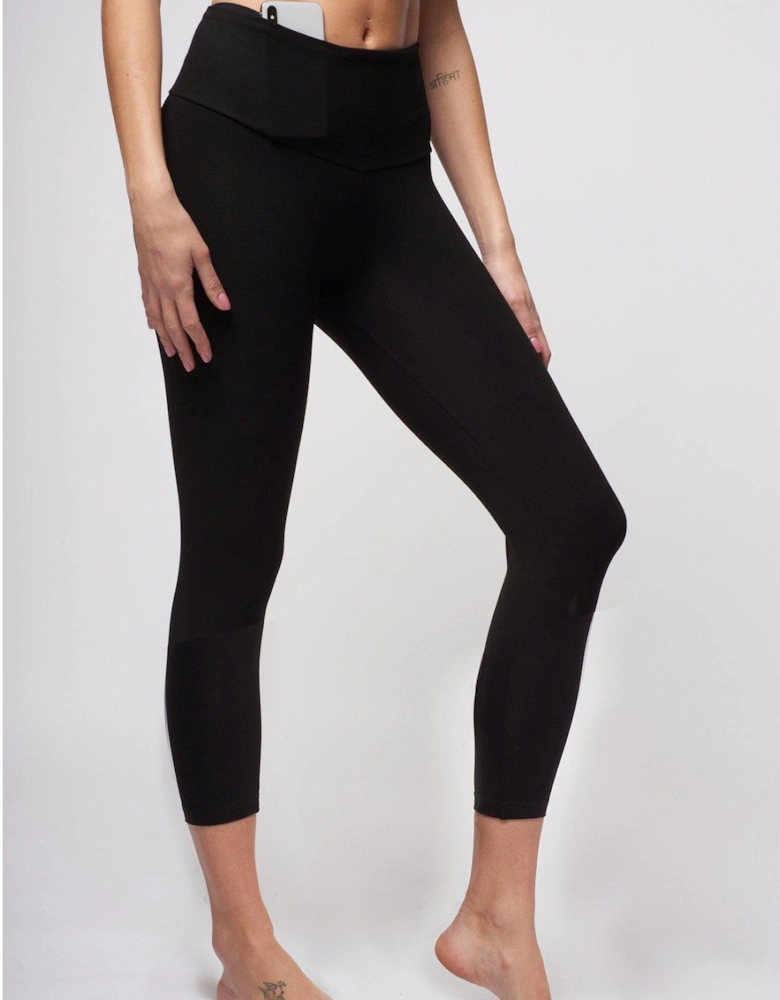 Extra Strong Compression Figure Firming Cropped Legging - Black