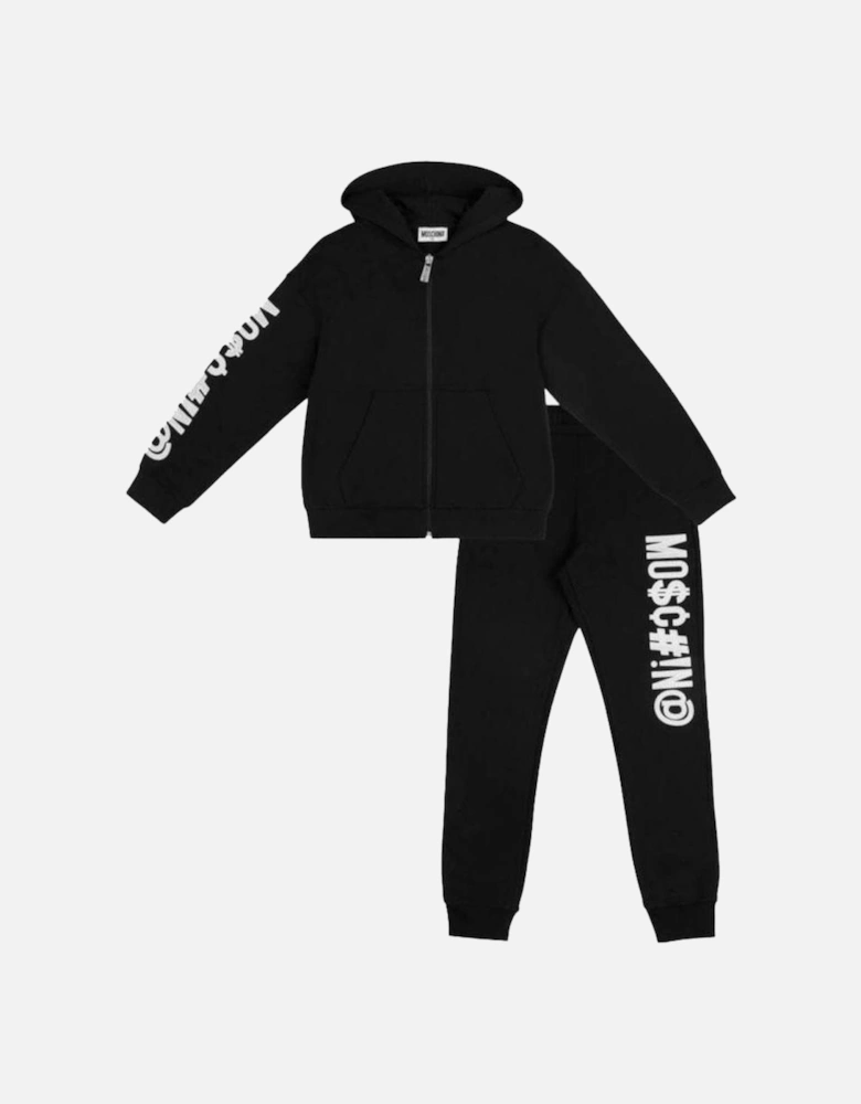 Boys Hooded Tracksuit Black