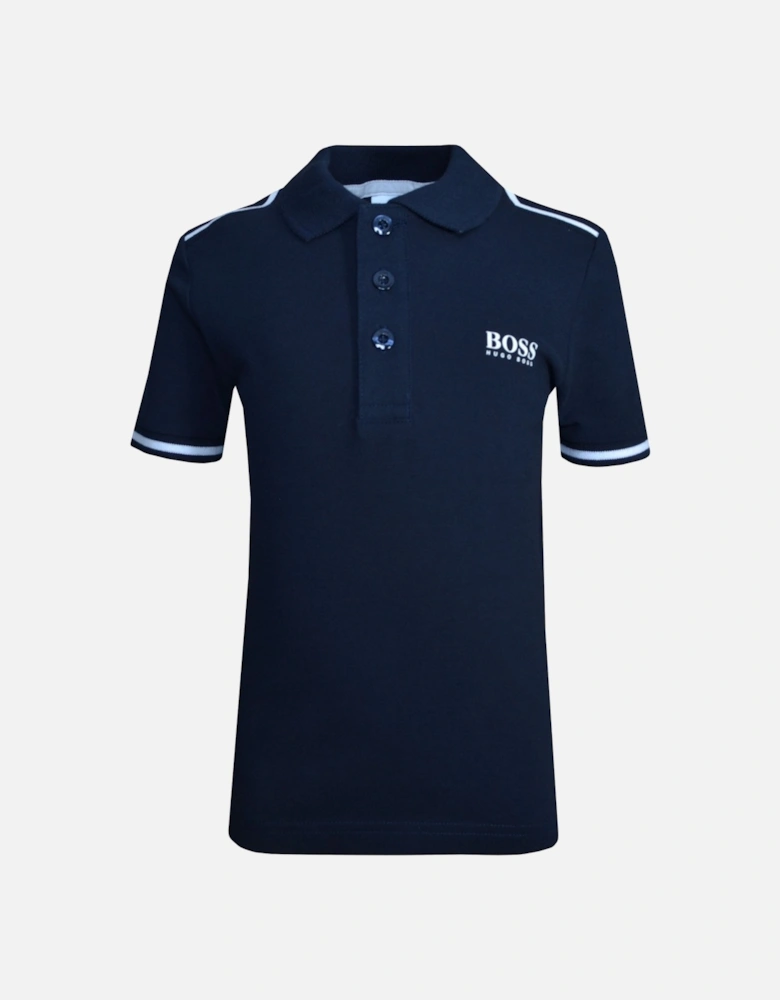Boy's Navy Blue Polo Shirt