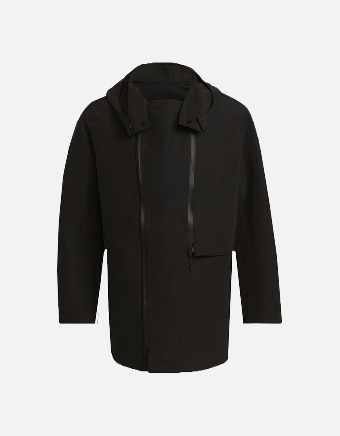 Y-3 Mens Dense Parka Jacket Black, 5 of 4