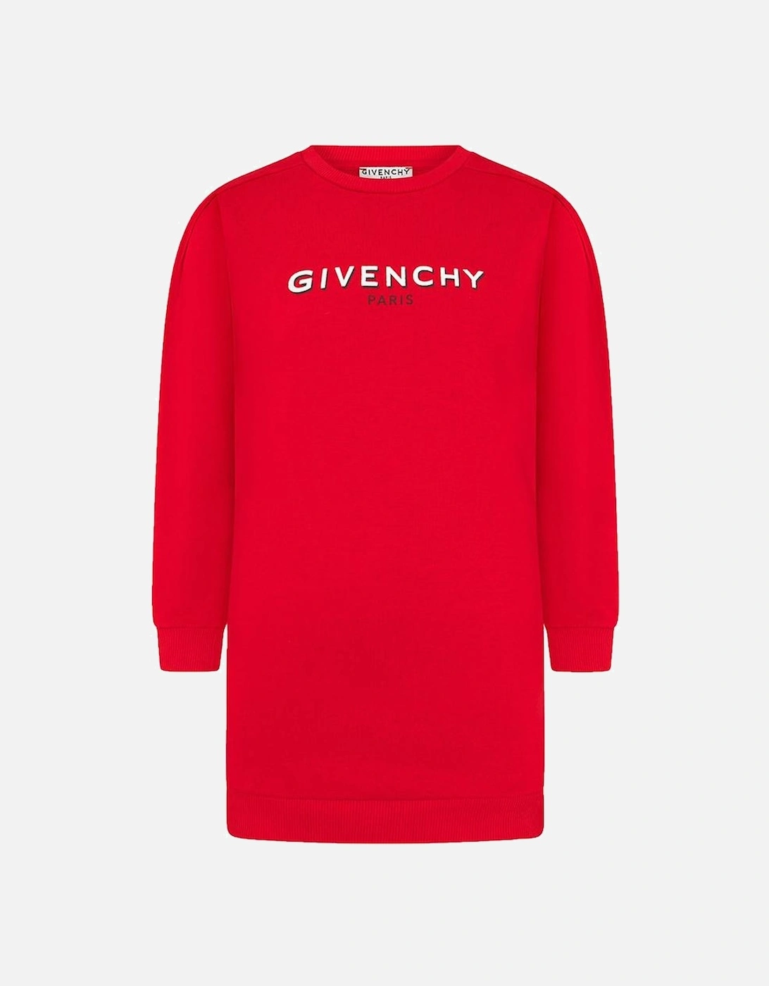 Girls Logo Print Dress Red, 4 of 3