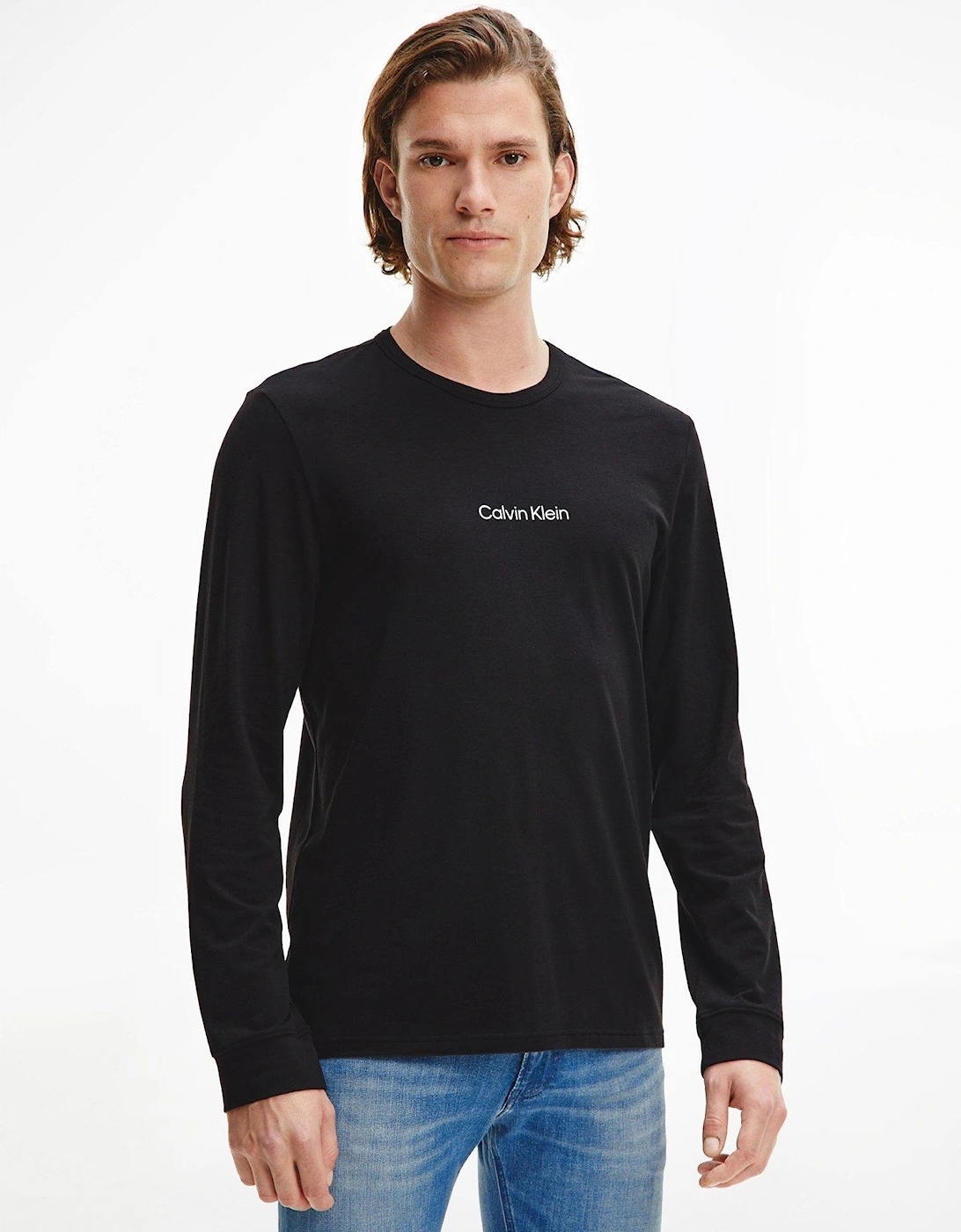 Loungewear Modern Structure Long Sleeve T-Shirt - Black, 3 of 2