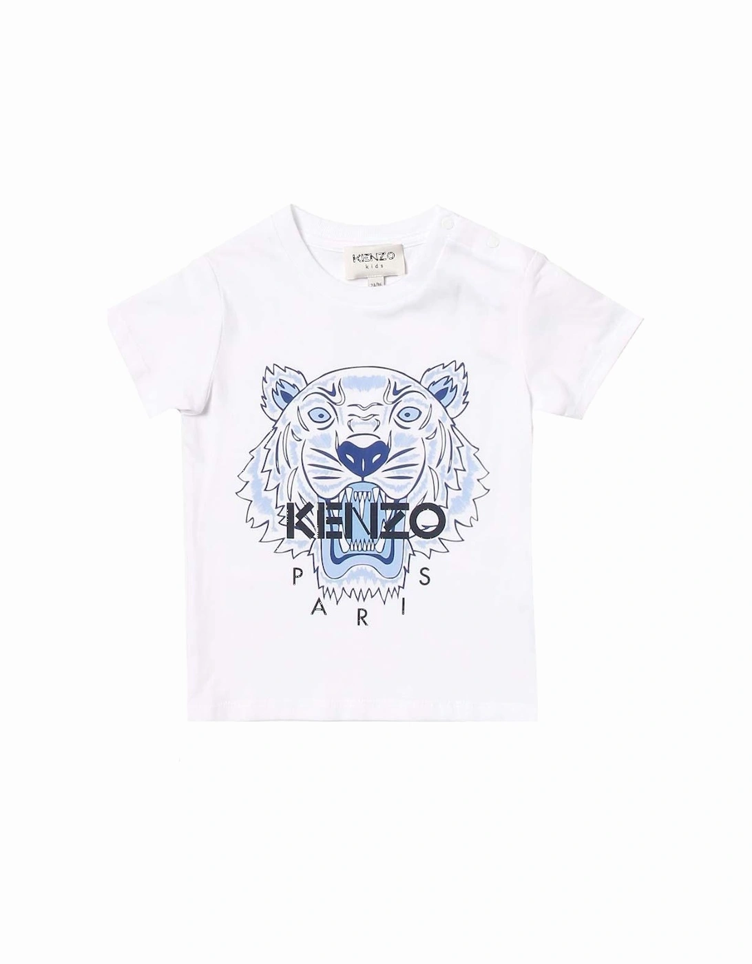 Baby Boys Tiger T-Shirt White, 2 of 1