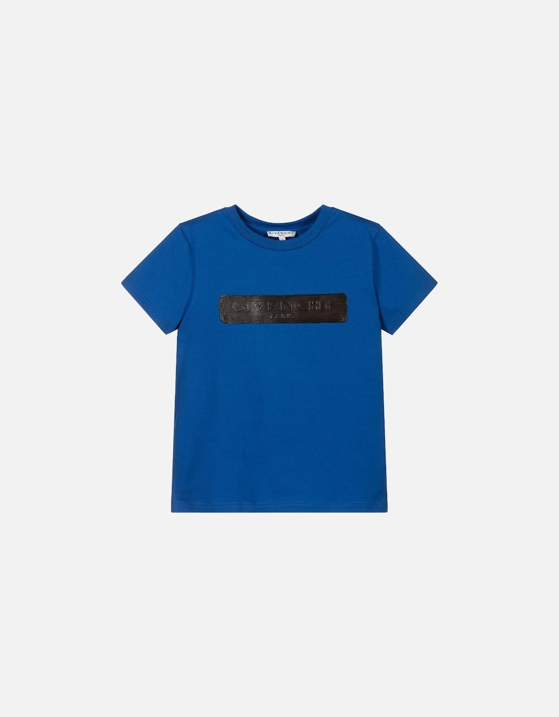 Boys Paint Logo T-Shirt Blue, 4 of 3