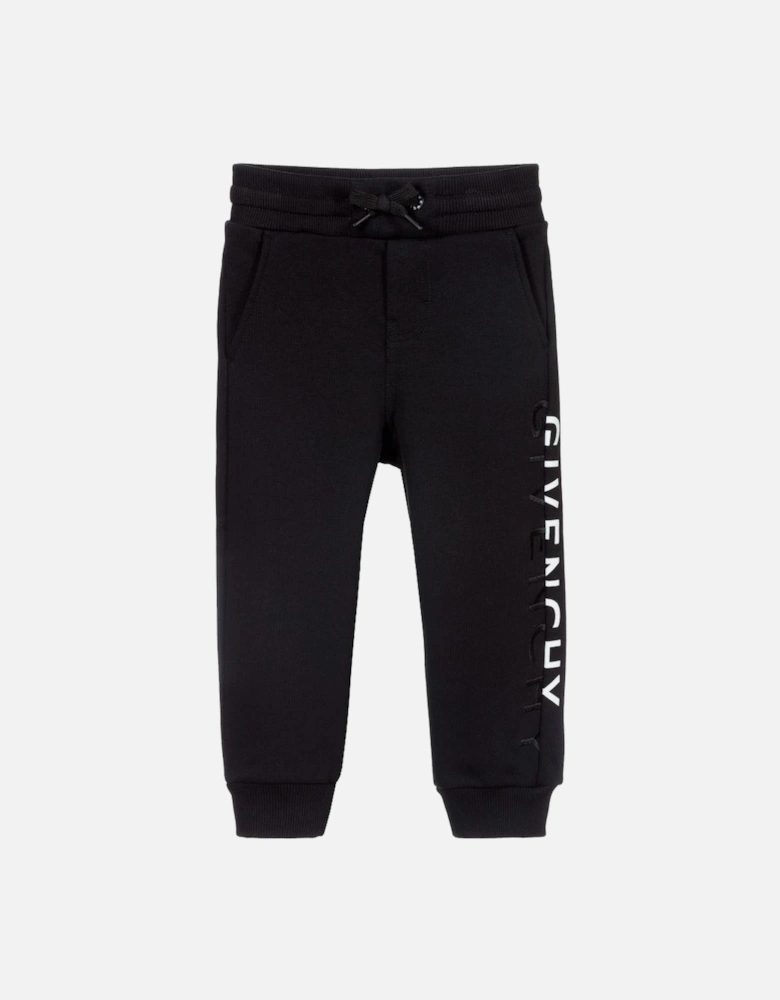 Boys Logo Print Joggers Black