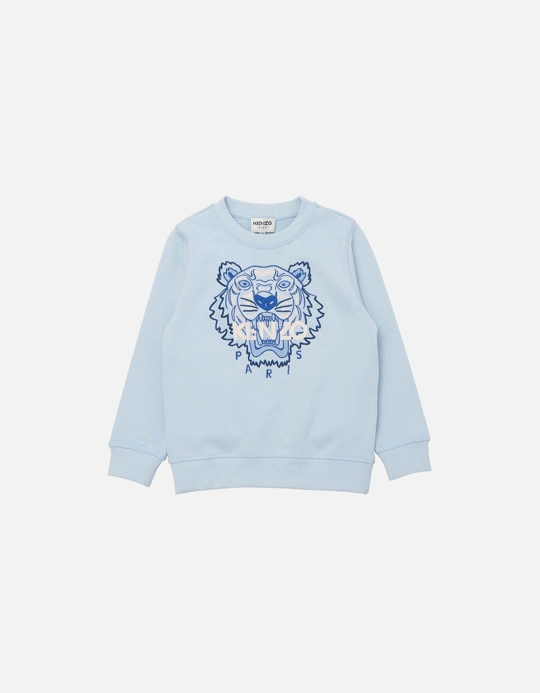 Boys Tiger Sweater Blue, 2 of 1