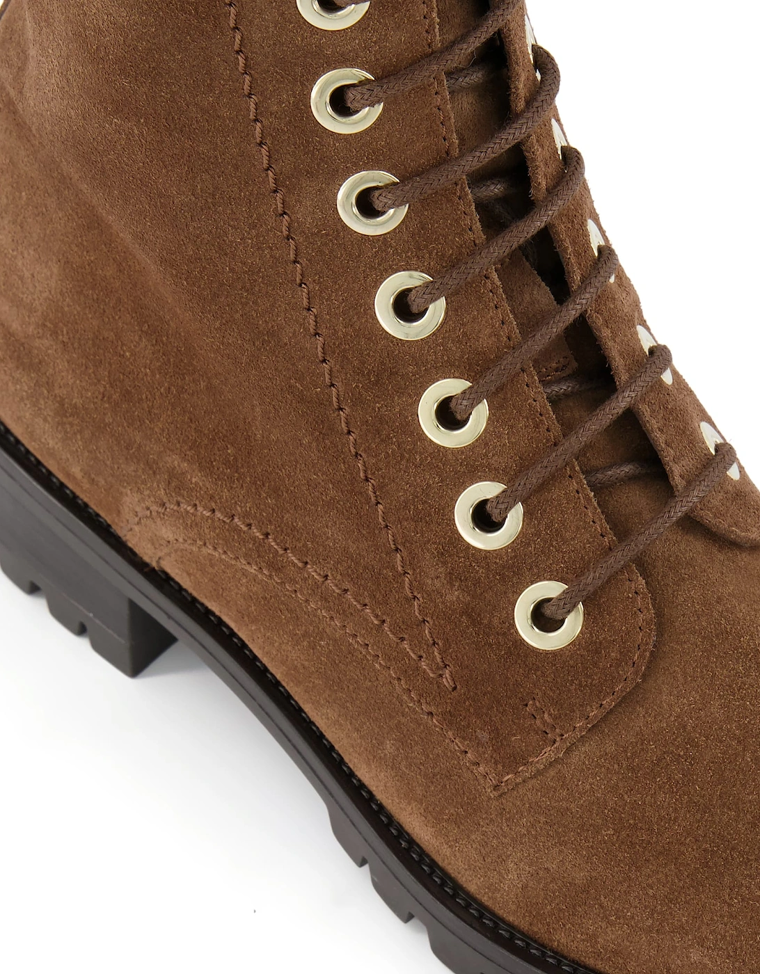 Ladies Prestone - Cleated Sole Lace-Up Hiker Boots