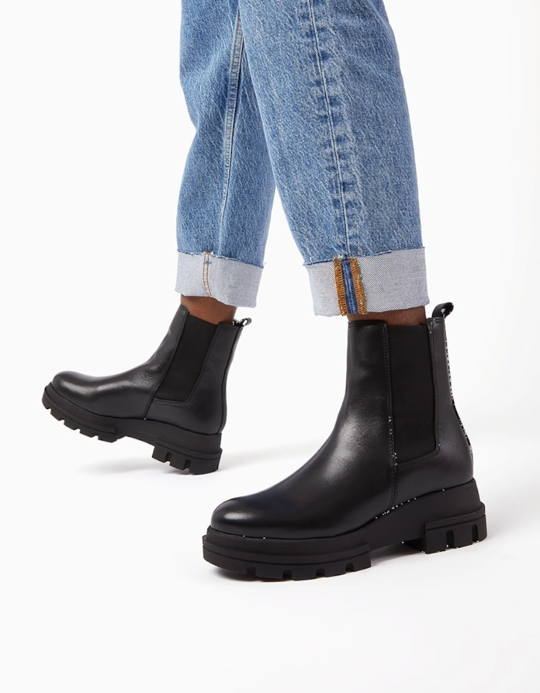 Ladies Provenses - Leather Chunky Sole Chelsea Boots