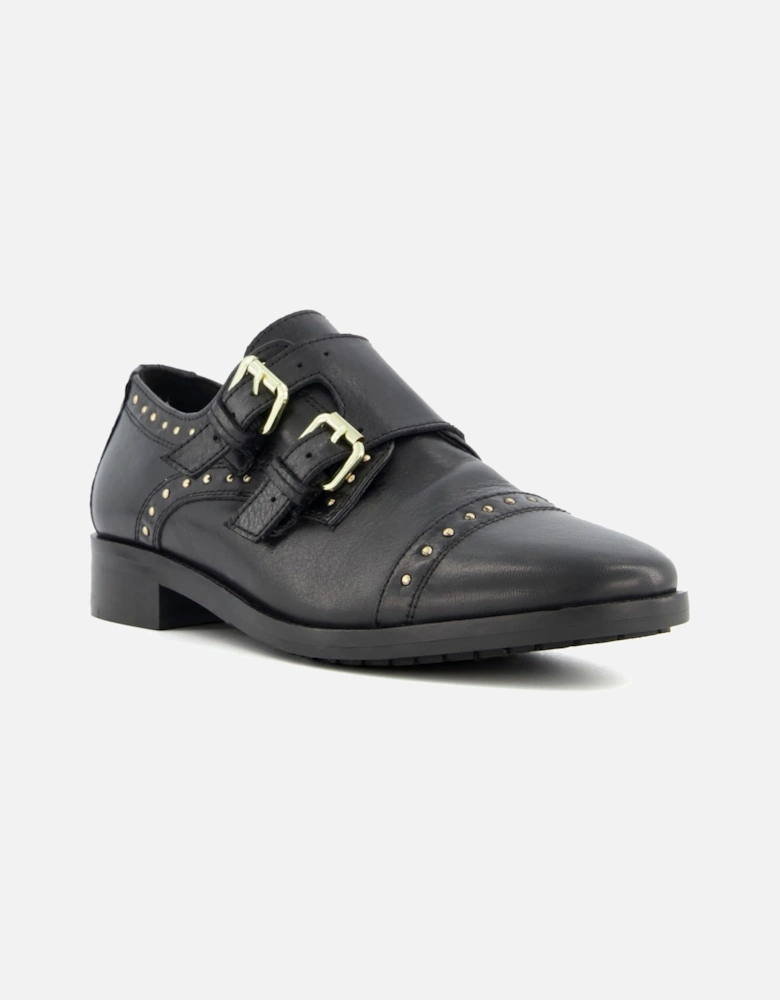 Ladies Flickers - Studded Monk Strap Shoes