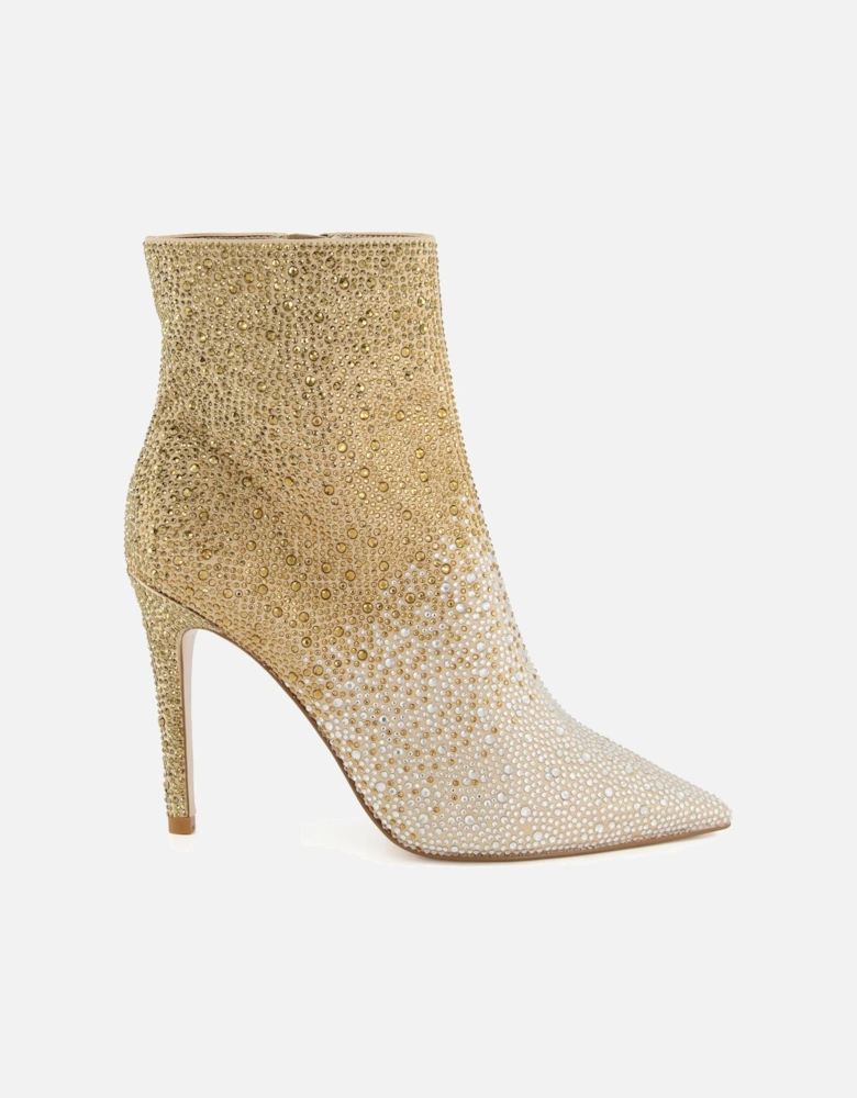 Ladies Ostara - Embellished High Heel Ankle Boots