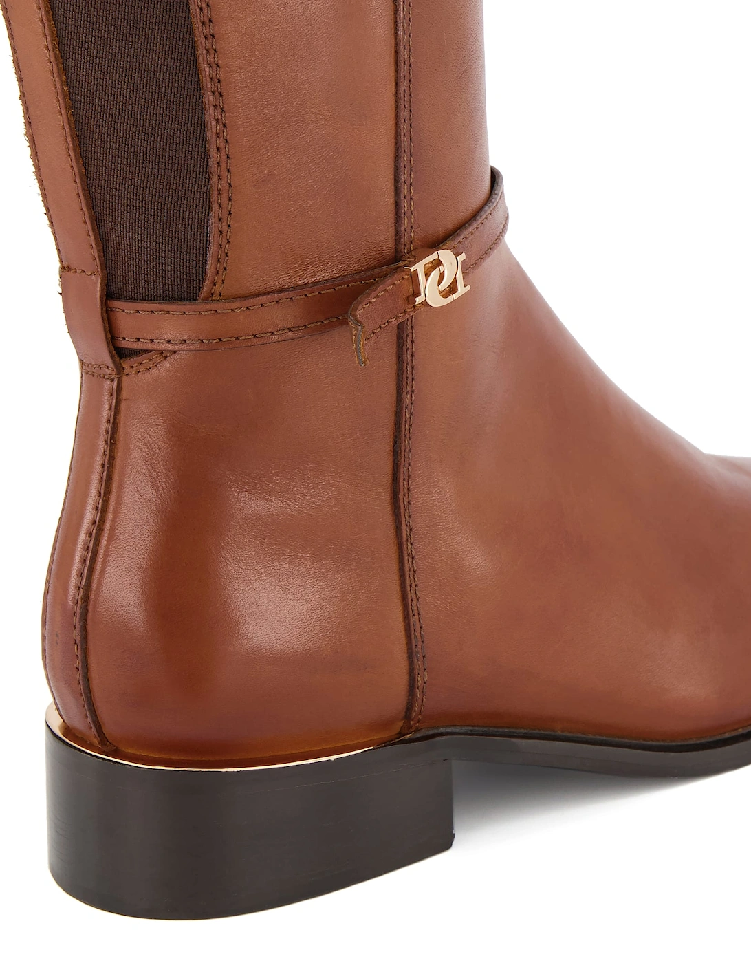 Ladies Tap - Double Buckle Knee High Riding Boots
