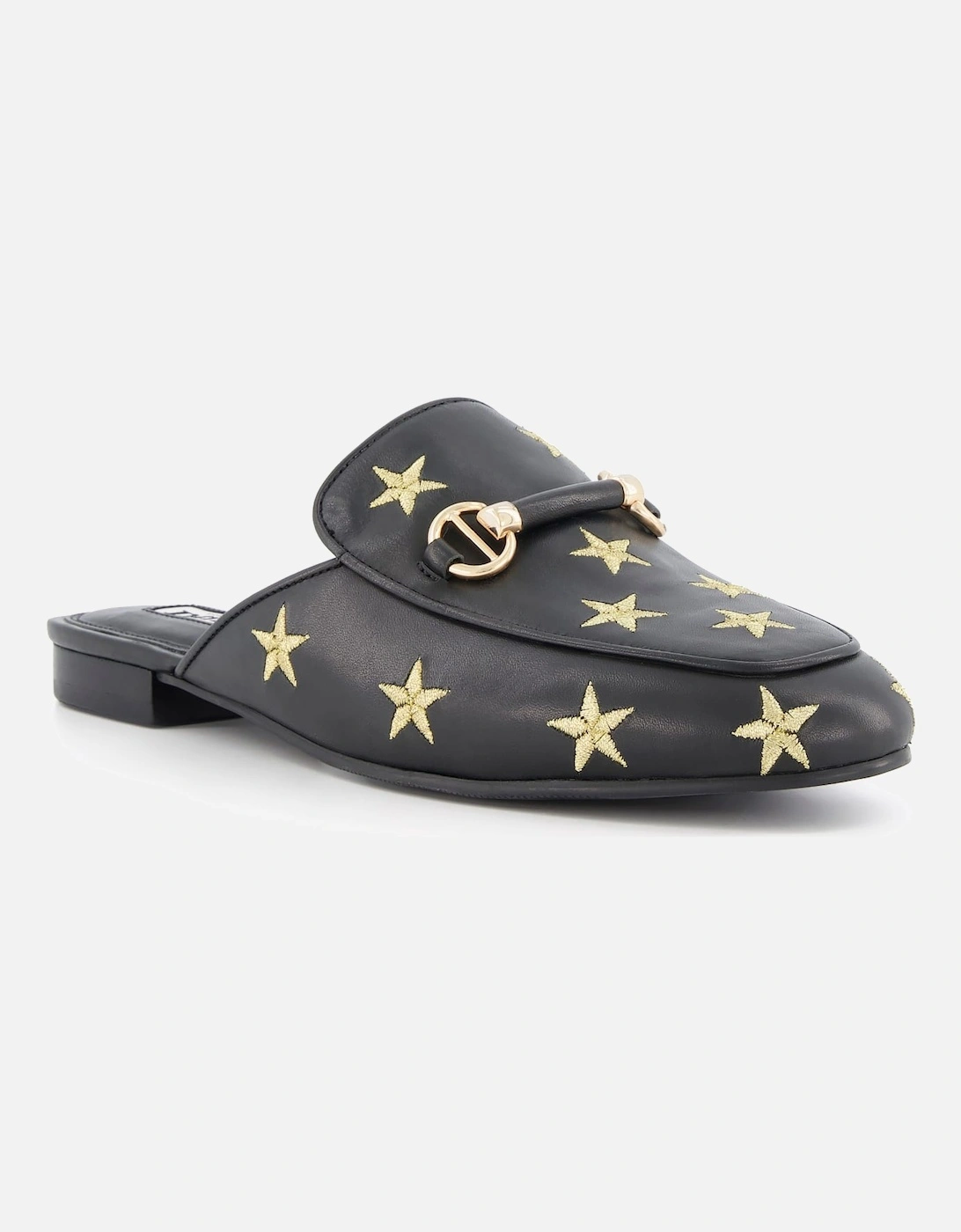 Ladies Galaxies - Star Embroidered Backless Loafers, 7 of 6