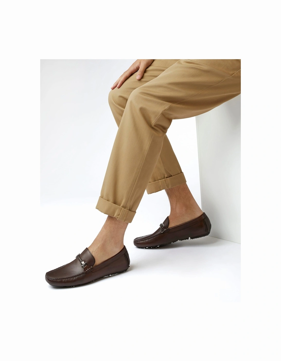 Mens Beacons - Driver Moccasins With Woven Trim