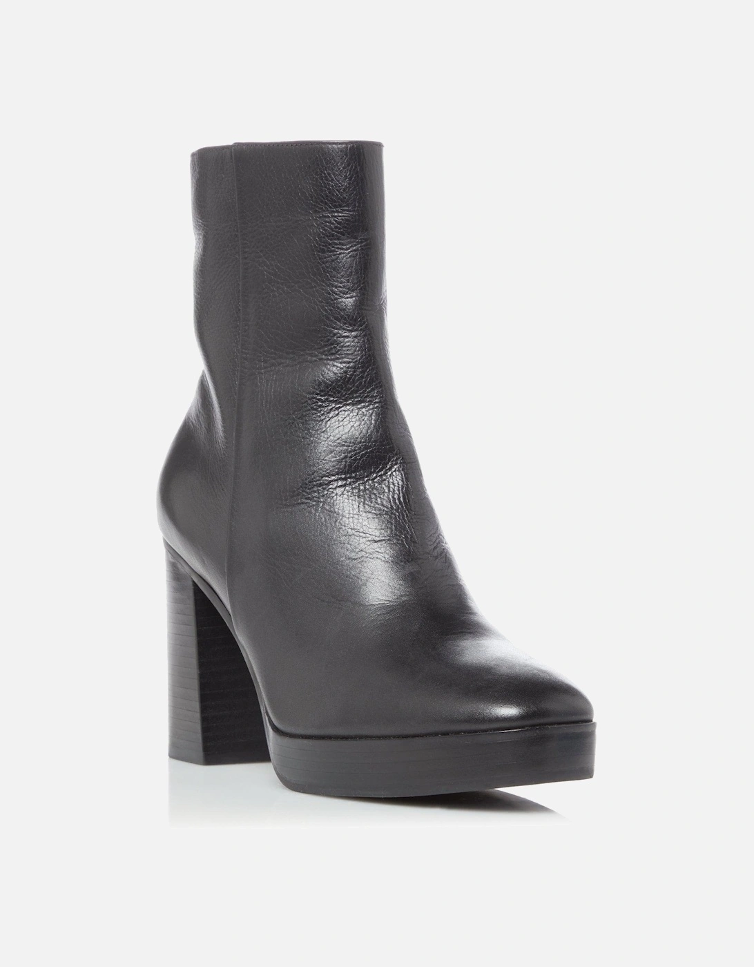 Ladies Pella - Platform Leather Ankle Boots, 7 of 6