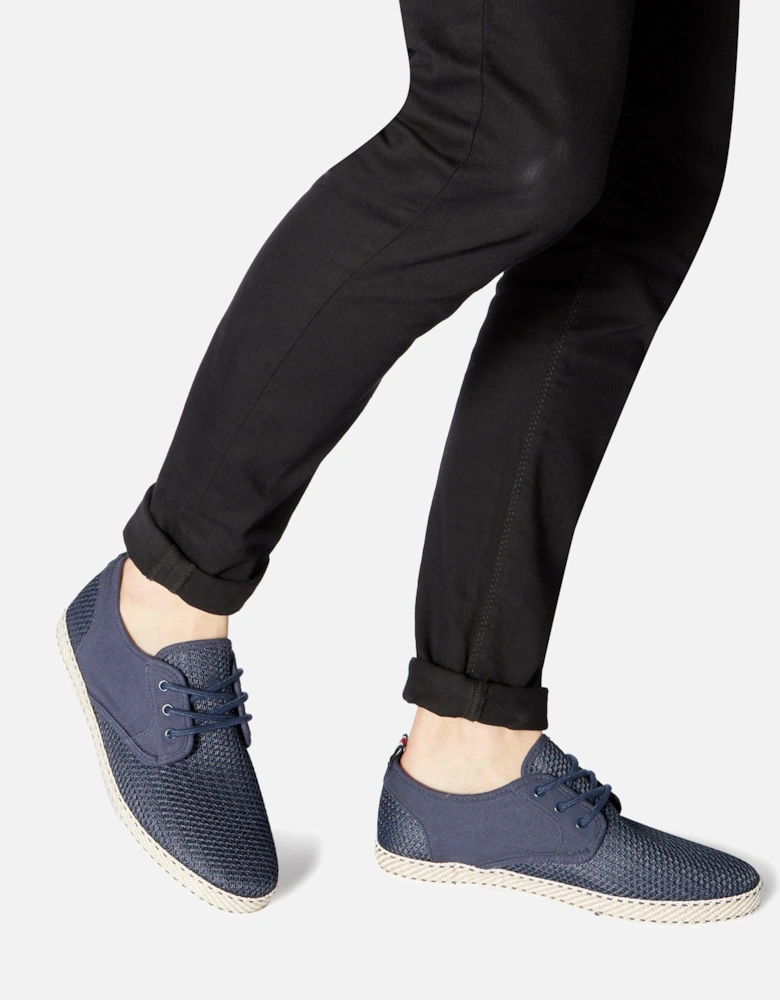 Mens Flash - Mesh Lace-Up Espadrilles