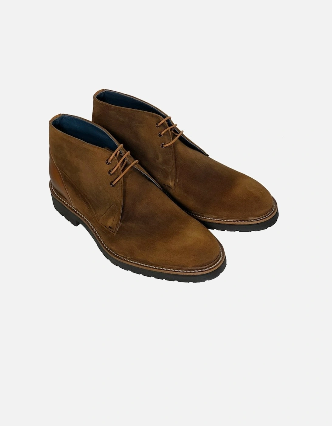 Bronx Mens Snuff Suede/Leather Boot Cedar Calf