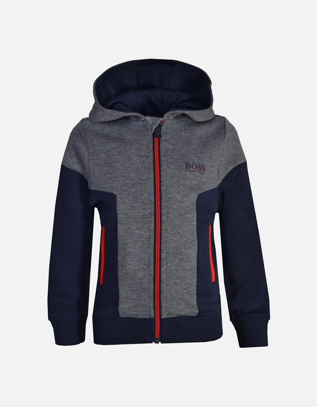 Infant Boy's Grey and Navy Tracksuit, 5 of 4