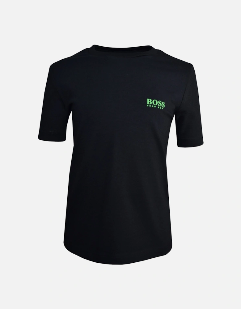 Boy's Black Slim Fit T-shirt