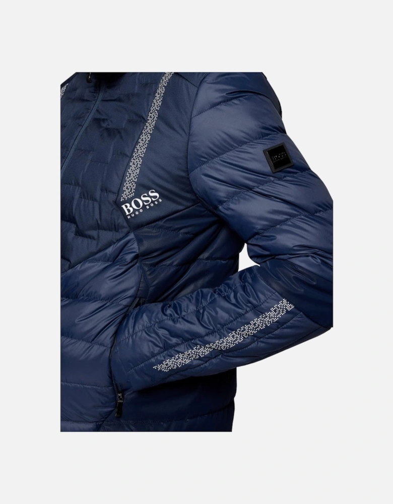 Men's Navy Blue Down J Marson Jacket With Pixel Detail