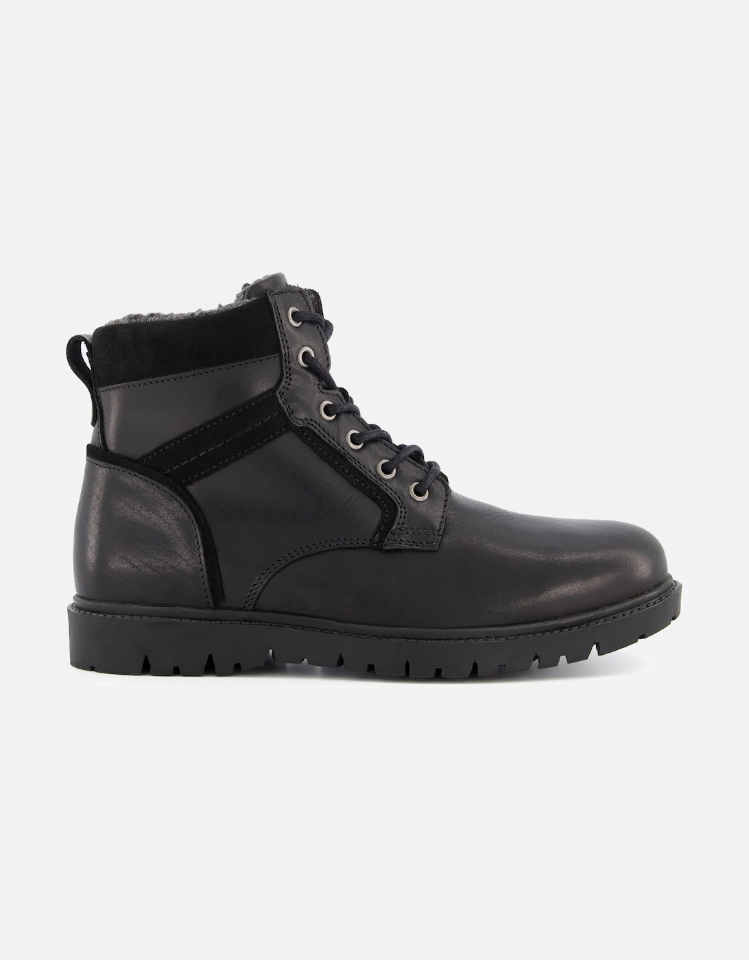 Mens Coincide - Lace Up Faux Fur Lined Boots