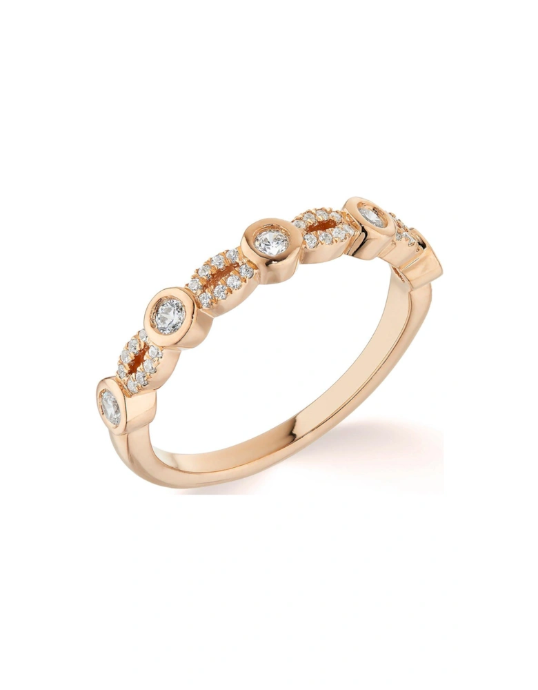 9ct Rose Gold Artisan 0.25ct Diamond Ring