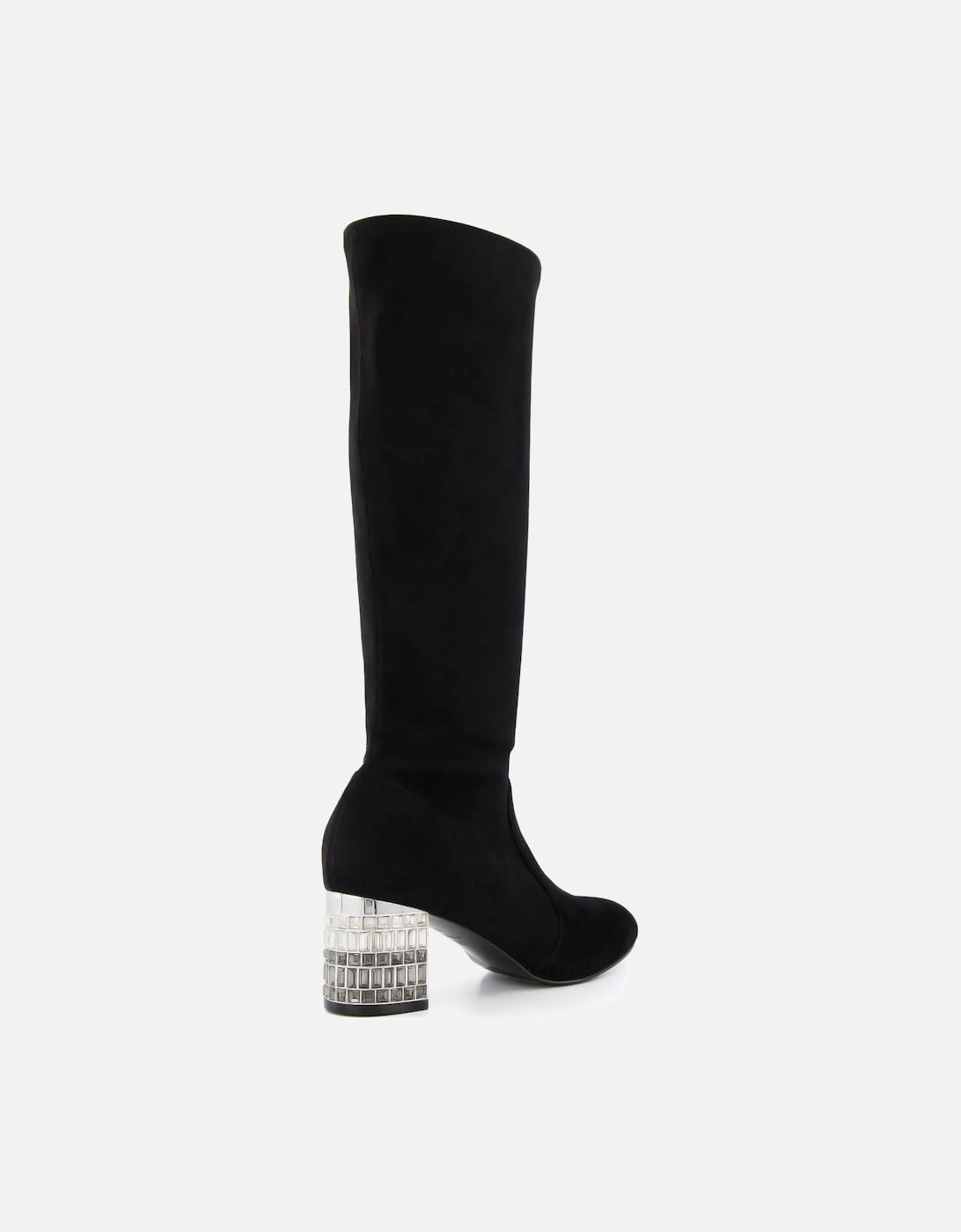 Ladies Stargazer - Gem-Embellished Suede Knee-High Boots