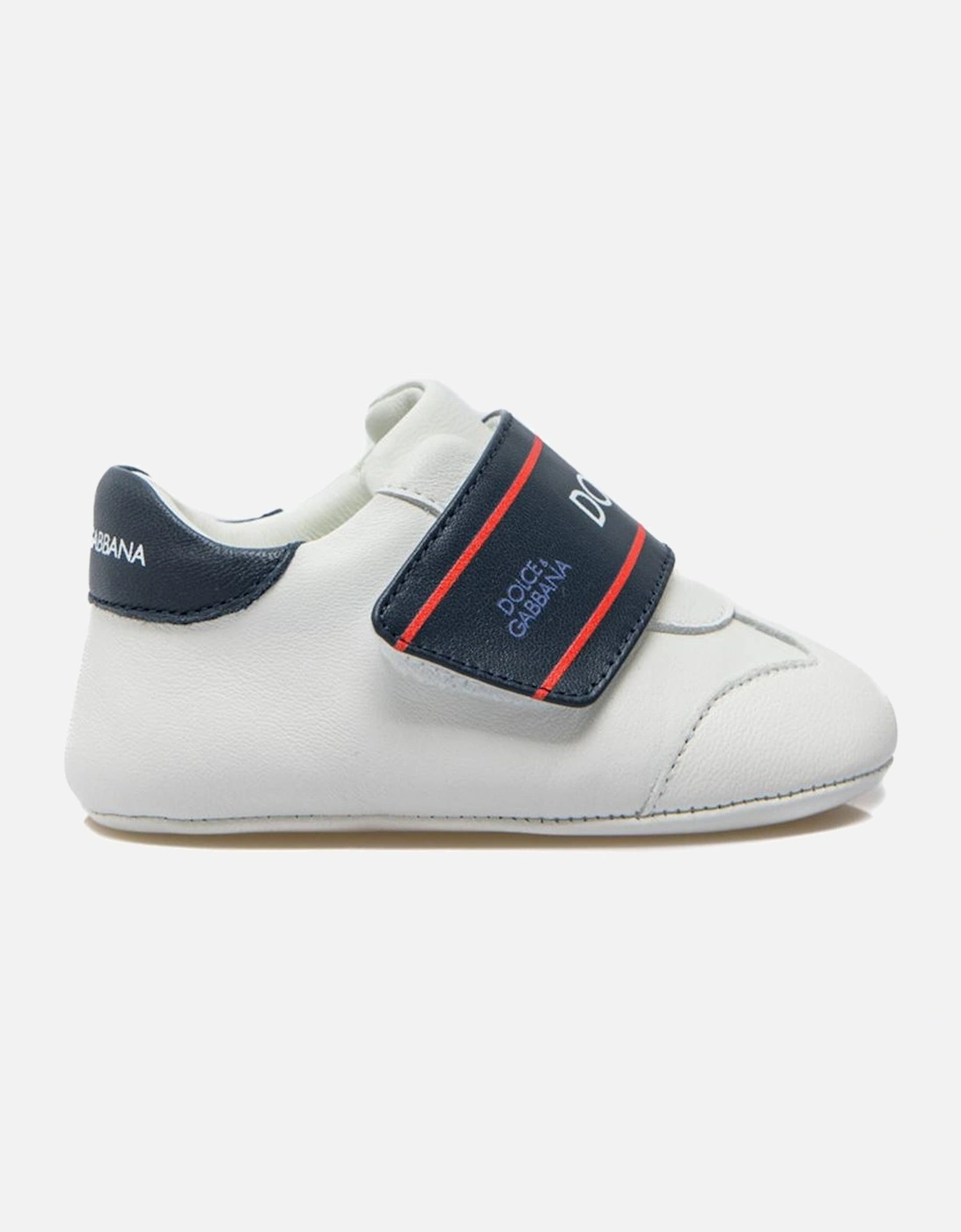 Baby Boys Strap Trainers White, 3 of 2