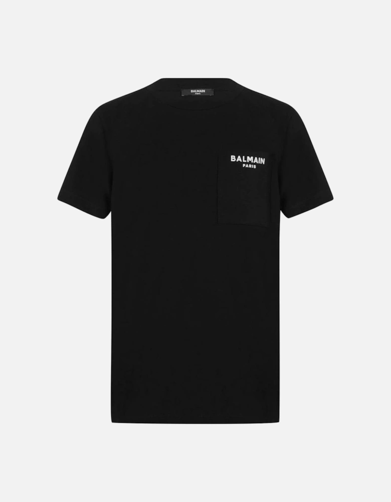Boys Pocket Logo T-Shirt Black
