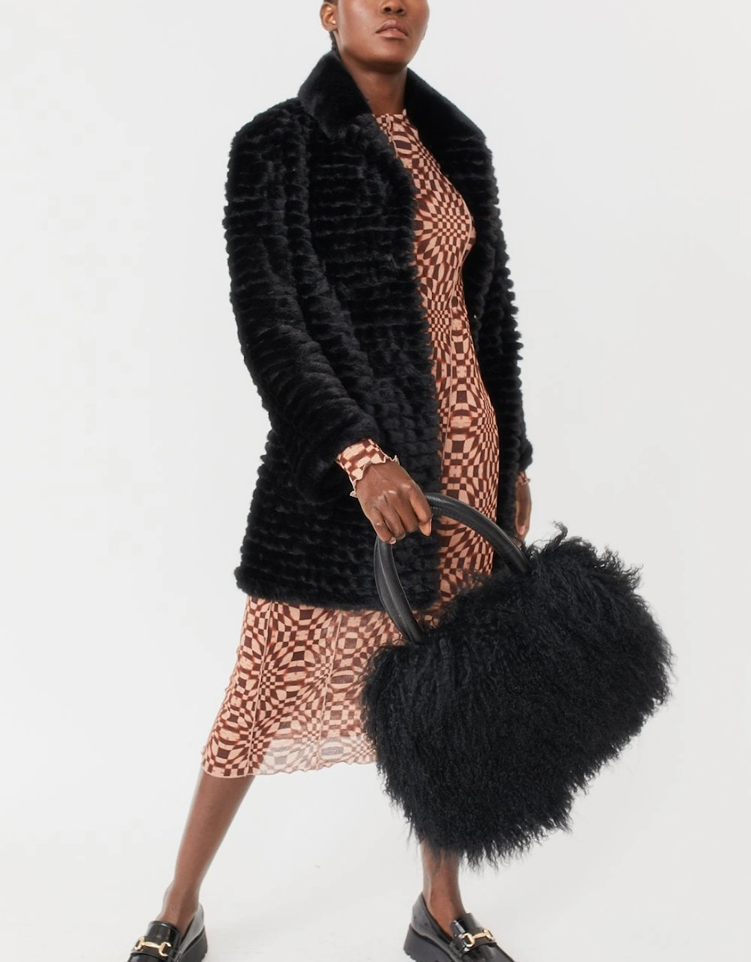 Black Faux Fur Jacket