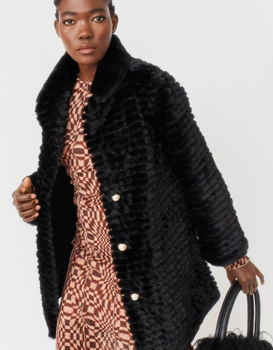 Black Faux Fur Jacket