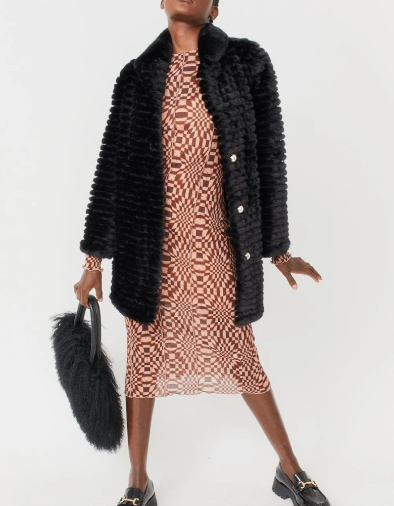 Black Faux Fur Jacket